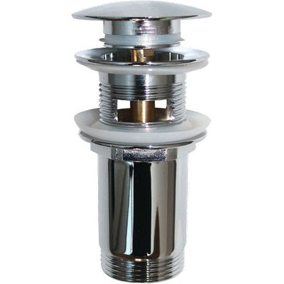 Piletta Clic Clac Lavabo Bidet + Troppo Pieno - Zama Cromato 11/4M- 1 Pezzi