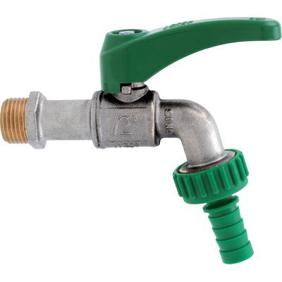 Rubinetto A Sfera Portagomma Orientabile 131 Itap - Ottone Nichelato/Nylon 1/2X3/4- 5 Pezzi