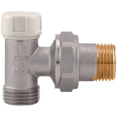 Detentore Angolare X Radiatore 397S Itap - Ottone Nichelato 3/8M- 2 Pezzi