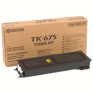 KYOCERA TK-675 Toner nero per KM-2540/3040 - KM-2560/3060 durata 20.000 pagine A4, copertura 6%