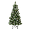 Albero di natale con pigne Frosty Norwich innevato in PP Effetto Aghi di Pino di Altissima qualità