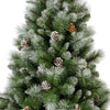 Albero di natale con pigne Frosty Norwich innevato in PP Effetto Aghi di Pino di Altissima qualità