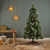 Albero di natale con pigne Frosty Norwich innevato in PP Effetto Aghi di Pino di Altissima qualità