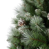 Albero di natale con pigne Frosty Norwich innevato in PP Effetto Aghi di Pino di Altissima qualità