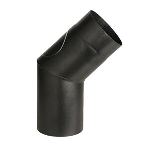 Curva Porcellanata 45 C/Ispez D 12Cm Nero Opaco Top- 1,0 Pz