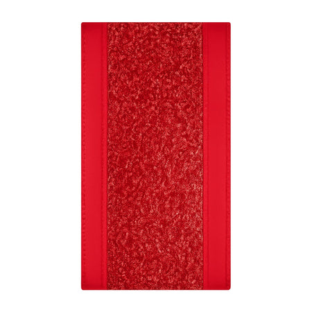 Nastro per decorazioni natalizie rosso con motivi decorativi da 270 cm