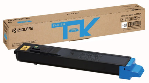 KYOCERA TK-8115C Toner ciano per ECOSYS M8124_M8130cidn da 6.000 pagine (ISO/IEC 19798)