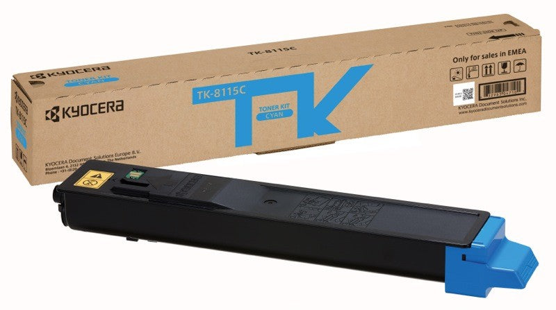KYOCERA TK-8115C Toner ciano per ECOSYS M8124_M8130cidn da 6.000 pagine (ISO/IEC 19798)