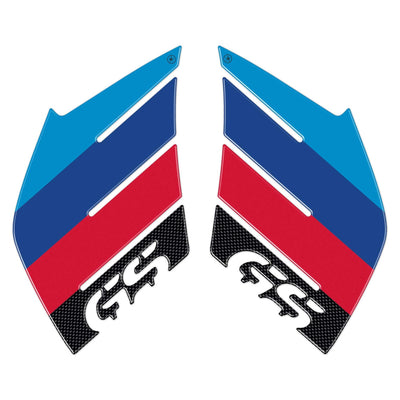 2 ADESIVI 3D PROTEZIONI LATERALI RALLY compatibile per MOTO BMW GS R1200 2004-2007