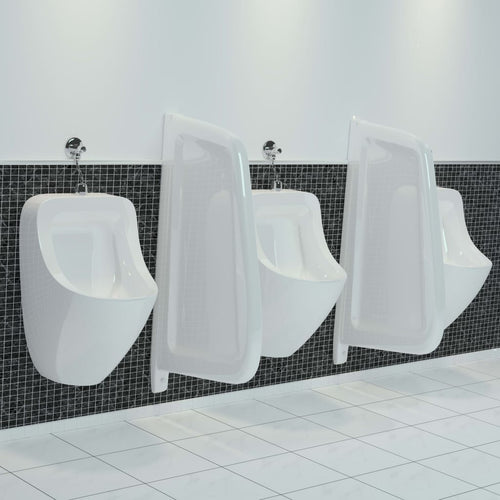 Schermo per Orinatoio Pannello per Privacy a Parete in Ceramica Bianco