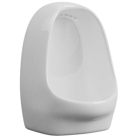 Orinatoio WC Sospeso con Sciacquone Alto in Ceramica Colore Bianco 39x86,5x100cm