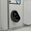 Orinatoio WC Sospeso con Sciacquone Alto in Ceramica Colore Nero 33x31x48 cm