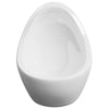 Orinatoio WC Sospeso con Sciacquone Alto in Ceramica Colore Bianco 33x31x48 cm