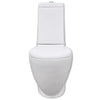 Set Toilette e Bidè da Bagno in Ceramica Colore Bianco Chiusura Delicata