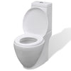 Set Toilette e Bidè da Bagno in Ceramica Colore Bianco Chiusura Delicata