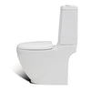 Set WC e Bidet da Bagno con Piede in Ceramica Colore Bianco Chiusura Delicata