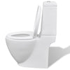 Set Toilette e Bidè da Bagno in Ceramica Colore Bianco Chiusura Delicata