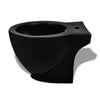 Set Toilette e Bidè da Bagno in Ceramica Colore Nero Chiusura Delicata