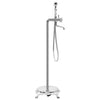 Rubinetteria a Colonna Argento per Vasca Acciaio Inox e Ottone 99,5 cm