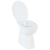 WC Sospeso con Design Senza Bordi 7 cm Più Alto Ceramica Bianca Chiusura Morbida
