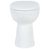 WC Sospeso con Design Senza Bordi 7 cm Più Alto Ceramica Bianca Chiusura Morbida