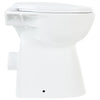 WC Sospeso con Design Senza Bordi 7 cm Più Alto Ceramica Bianca Chiusura Morbida