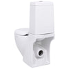 Vaso WC in Ceramica con Scarico Dietro Bianco 65 x 38,5 x 84,5 cm
