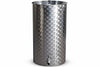 Contenitore Enologico Fondo A Pentola Inox Aisi 304 Saldato- - Lt.50 Ø Mm.380X500H. Bocc.F1/2 Fiorettato - 1 Pezzi Belvivere