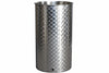 Contenitore Enologico Fondo A Pentola Inox Aisi 304 Saldato- - Lt.100 Ø Mm.460X690H. Bocc.F1/2 Fiorettato - 1 Pezzi Belvivere