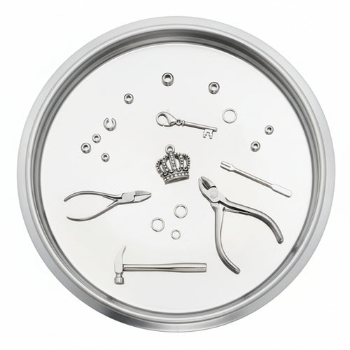 Galleggiante Ad Aria Inox Kit Completo Per Contenitore- - Ø Mm.420 Per Contenitore Inox Da Lt.100 - 1 Pezzi Belvivere