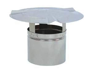 Fumaioli A Cappello In Acciaio Zincato- - Ø Cm.8 - 1 Pezzi