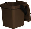 Pattumiera Per Raccolta Differenziata 'Ecoplus' 10 Lt.- Cm 24 X 25,5 X H 29,5 Corpo+Coperchio Marrone - Ecoplast