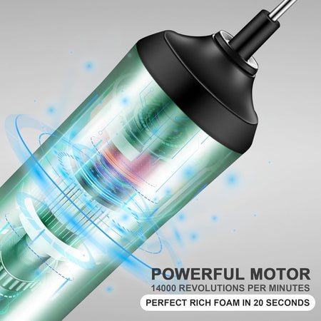 Mini schiumalatte elettrico potente e verde ricaricabile portatile COAO