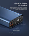 Power bank portatile TOPK 20000mAh Ricarica rapida USB C 3 uscite 3 ingressi