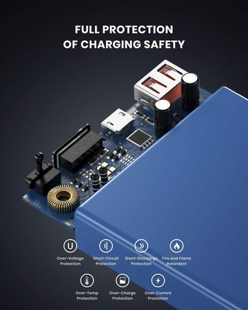 Power bank portatile TOPK 20000mAh Ricarica rapida USB C 3 uscite 3 ingressi