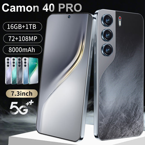 Cellulare Smartphone Android Camon 40 Pro 5G 16 GB + 1TB NERO Dual SIM NERO