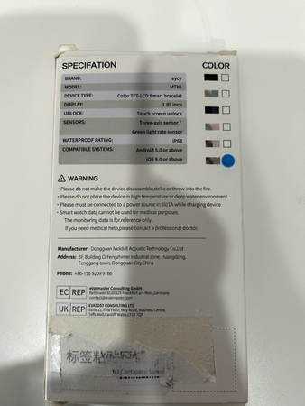 Aycy Smartwatch 47mm Orologio Sonno Cardiofrequenzimetro Fitness Tracker IP68