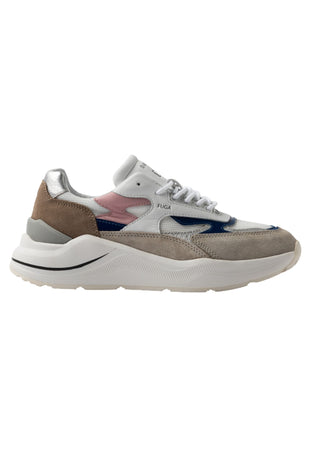 D.A.T.E. Sneaker Donna DATE fuga white beige white beige da donna