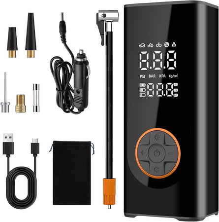 Compressore d'aria portatile per auto pompa per pneumatici 6000 mAh 150 PSI