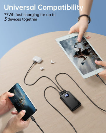 Power Bank 20000mAh, 22.5W PD & QC4.0 Coolreall Mini Powerbank Ricarica Rapida
