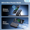 Caricabatterie Power bank portatile magnetico wireless 12000 mAh ricarica rapida