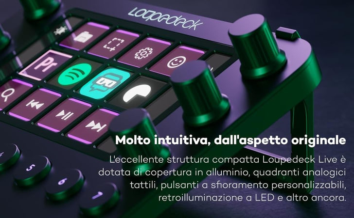 Loupedeck Live La console su misura per live streaming ed editing di foto e vide