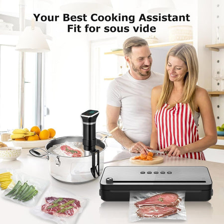 Macchina per sottovuoto Bonsenkitchen con taglierina integrata per alimenti