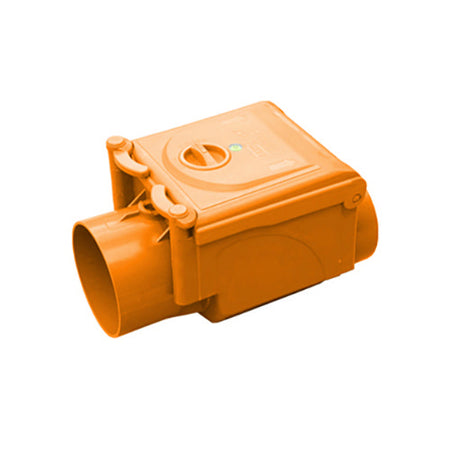 Valvola Antiriflusso In Pvc Arancio- Diam. 100- Senza- Pezzi 1