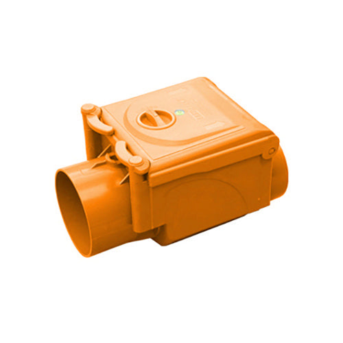 Valvola Antiriflusso In Pvc Arancio- Diam. 140- Senza- Pezzi 1