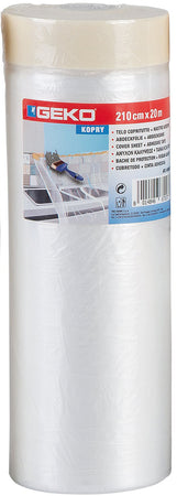 Film Per Mascheratura + Nastro Adesivo Cm.140 X 33 Mt Espositore 12 Pezzi