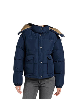 LEE JEANS Piumino crop Donna con cappuccio da donna