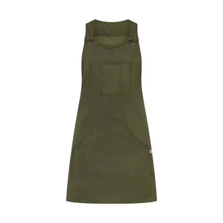 Scamiciato Zonda Verde Militare Grembiule Donna Pulizie Acconciature Estetica