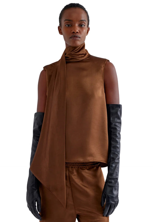 ERIKA CAVALLINI BLUSA ACHILLE Donna lucida da donna