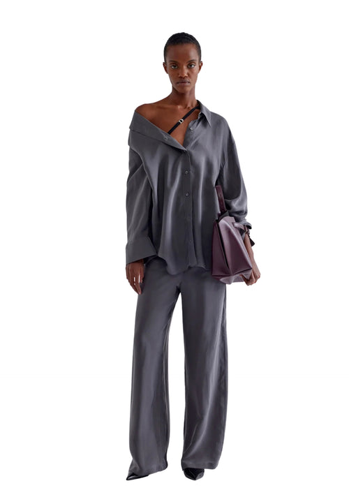 ERIKA CAVALLINI PANTALONE CAMILLO Donna in cupro da donna